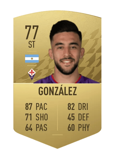 Nicolás González Common 77 OVR