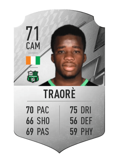 Hamed Junior Traorè Rare 71 OVR