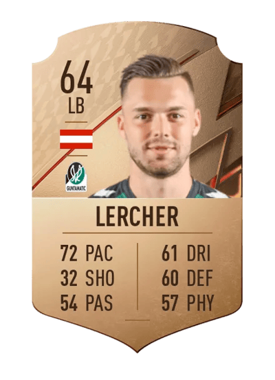 Michael Lercher Rare 64 OVR