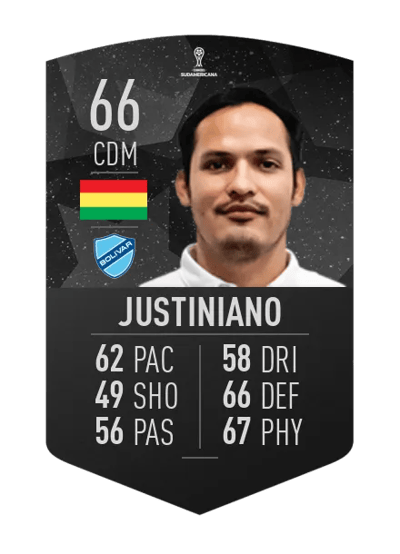 Leonel Justiniano CONMEBOL SUDAMERICANA 66 OVR