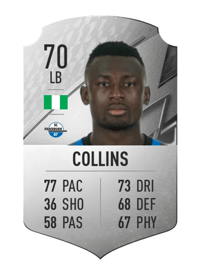 Jamilu Collins Rare 70 OVR
