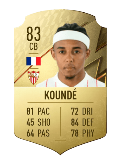 Jules Koundé Rare 83 OVR