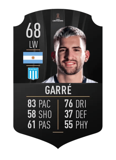 Benjamín Garré CONMEBOL LIBERTADORES 68 OVR