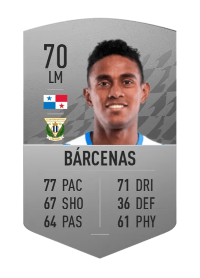 Yoel Bárcenas Common 70 OVR