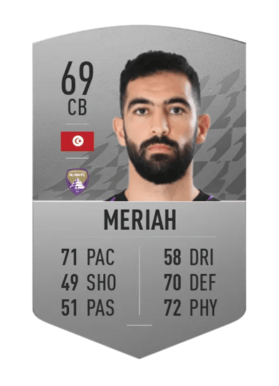 Yassine Meriah Common 69 OVR