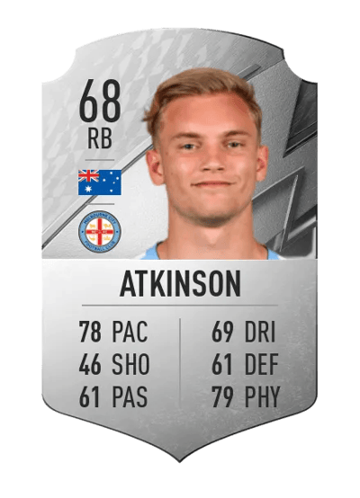 Nathaniel Atkinson Rare 68 OVR