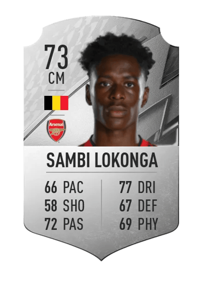 Albert Sambi Lokonga Rare 73 OVR