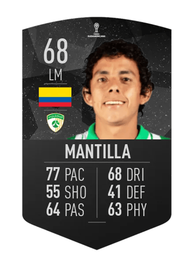 Daniel Mantilla CONMEBOL SUDAMERICANA 68 OVR