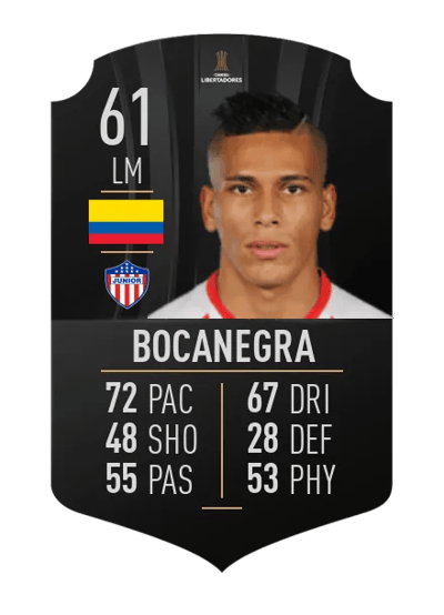 Johan Bocanegra CONMEBOL LIBERTADORES 61 OVR