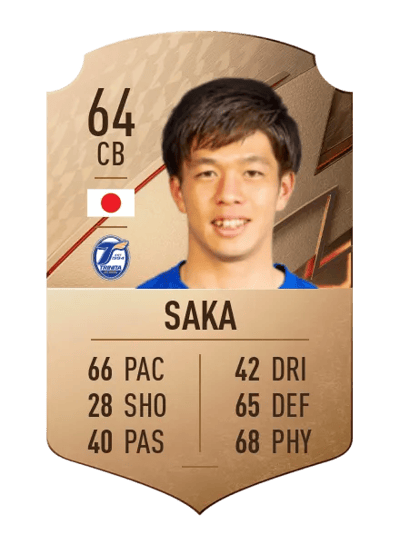 Keisuke Saka Rare 64 OVR