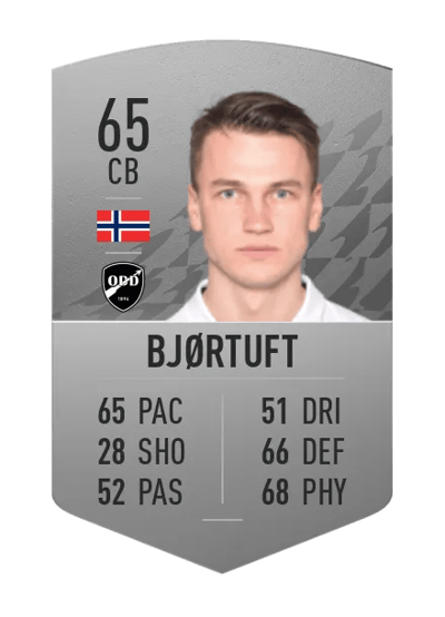 Odin Luraas Bjørtuft Common 65 OVR