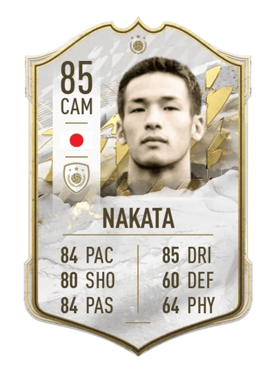 Hidetoshi Nakata Icon 85 OVR
