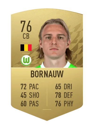 Sebastiaan Bornauw Common 76 OVR