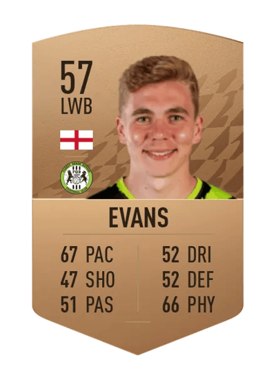 Jack Evans Common 57 OVR