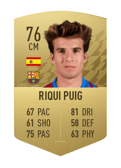Riqui Puig Common 76 OVR