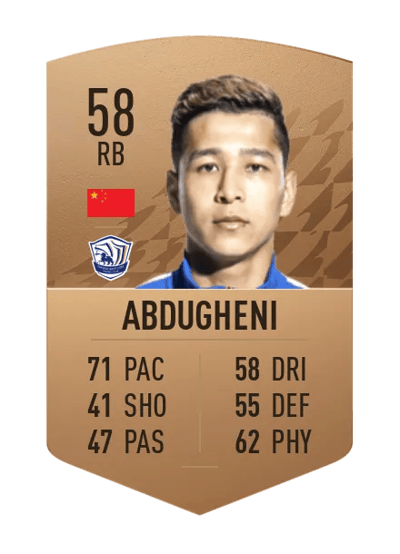 Abduhamit Abdugheni Common 58 OVR