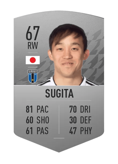Yukiya Sugita Common 67 OVR