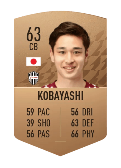 Yuki Kobayashi Common 63 OVR