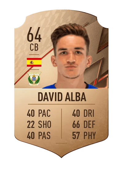 David Alba Rare 64 OVR