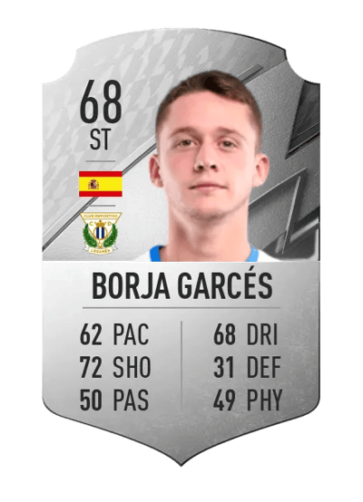 Borja Garcés Rare 68 OVR