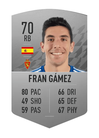 Fran Gámez Common 70 OVR