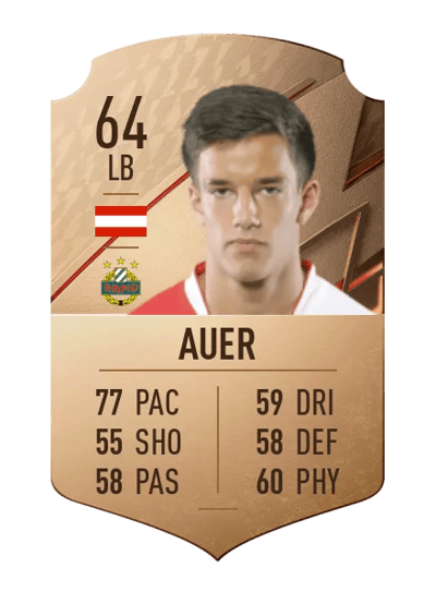 Jonas Auer Rare 64 OVR
