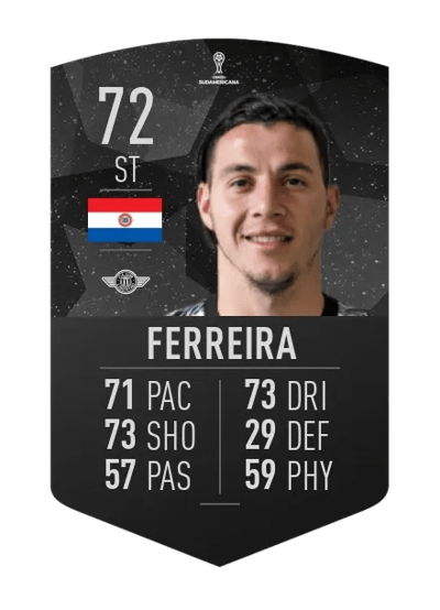 Sebastián Ferreira CONMEBOL SUDAMERICANA 72 OVR