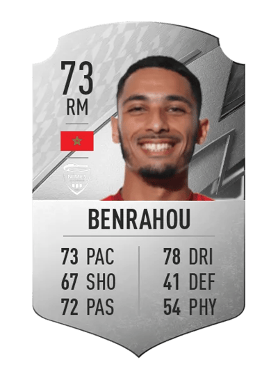 Yassine Benrahou Rare 73 OVR