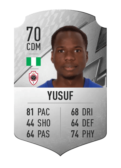 Alhassan Yusuf Rare 70 OVR