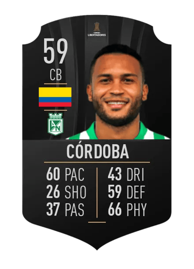 Brayan Córdoba CONMEBOL LIBERTADORES 59 OVR