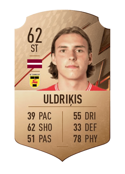 Roberts Uldriķis Rare 62 OVR