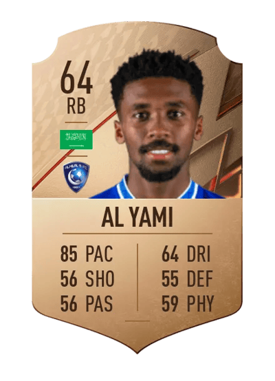 Hamad Al Yami Rare 64 OVR