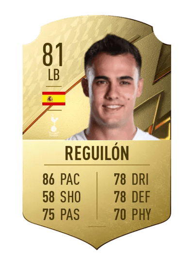 Reguilón Rare 81 OVR