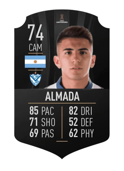 Thiago Almada CONMEBOL LIBERTADORES 74 OVR