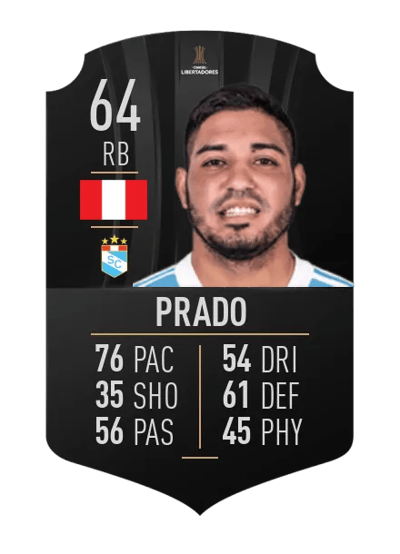 Percy Prado CONMEBOL LIBERTADORES 64 OVR