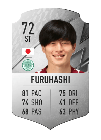 Kyogo Furuhashi Rare 72 OVR