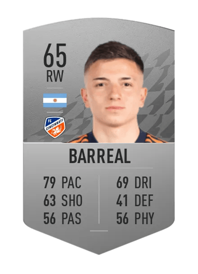 Álvaro Barreal Common 65 OVR