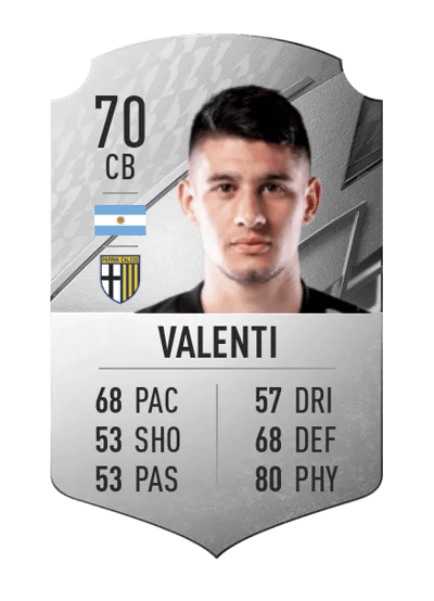 Lautaro Valenti Rare 70 OVR