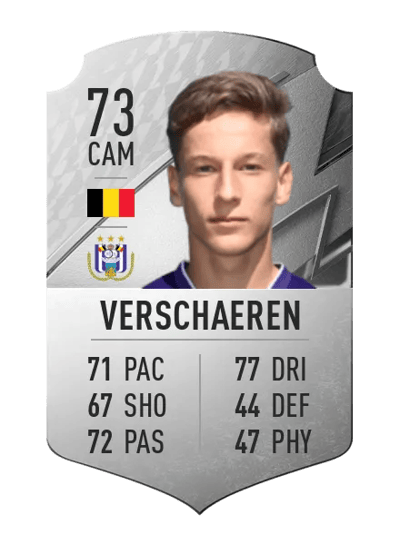 Yari Verschaeren Rare 73 OVR
