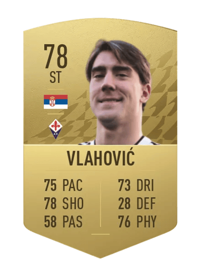 Dušan Vlahović Common 78 OVR
