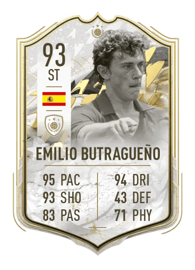 Emilio Butragueño Prime Icon Moments 93 OVR
