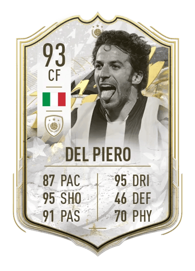 Alessandro Del Piero Prime Icon Moments 93 OVR