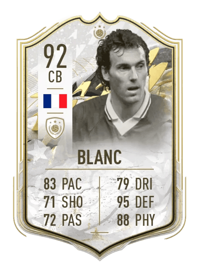 Laurent Blanc Prime Icon Moments 92 OVR
