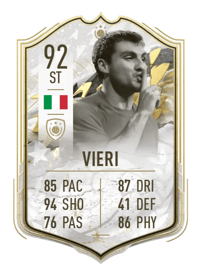 Christian Vieri Prime Icon Moments 92 OVR