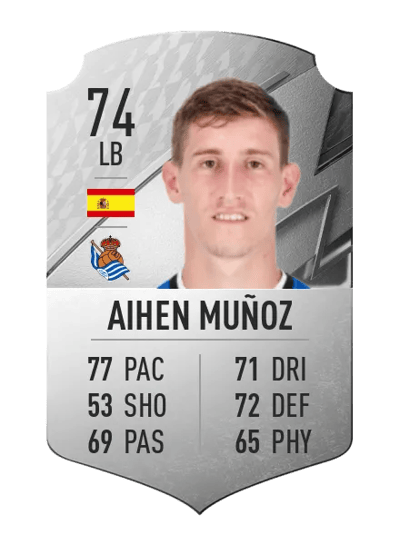 Aihen Muñoz Rare 74 OVR