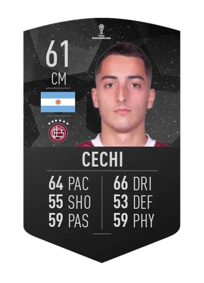 Ignacio Cechi CONMEBOL SUDAMERICANA 61 OVR