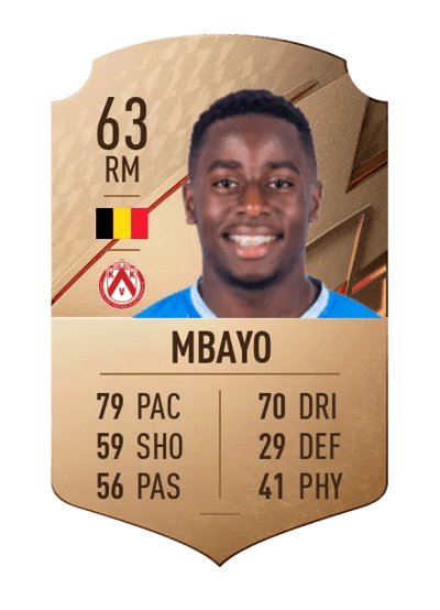 Dylan Mbayo Rare 63 OVR