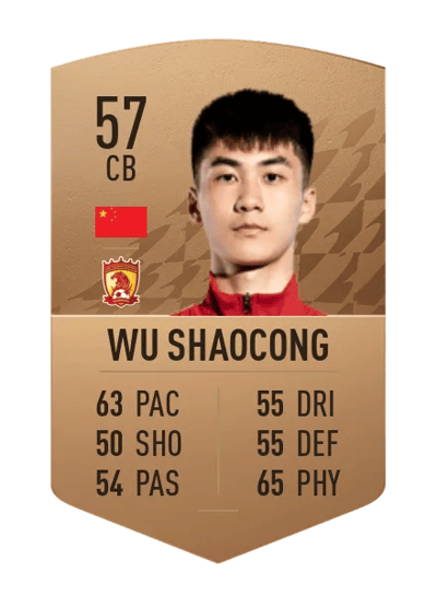 Wu Shaocong Common 57 OVR
