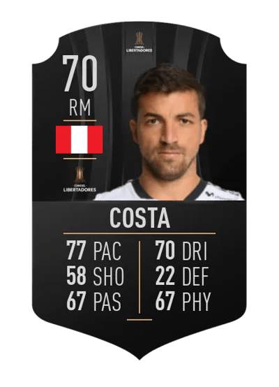 Gabriel Costa CONMEBOL LIBERTADORES 70 OVR