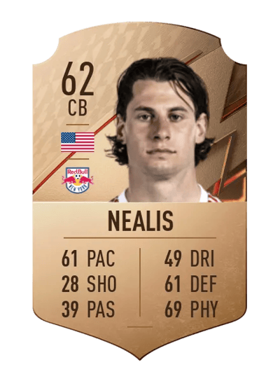 Sean Nealis Rare 62 OVR